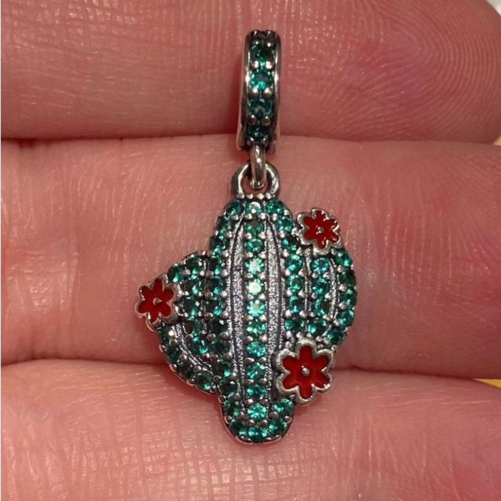 Cactus Silver Charm S925